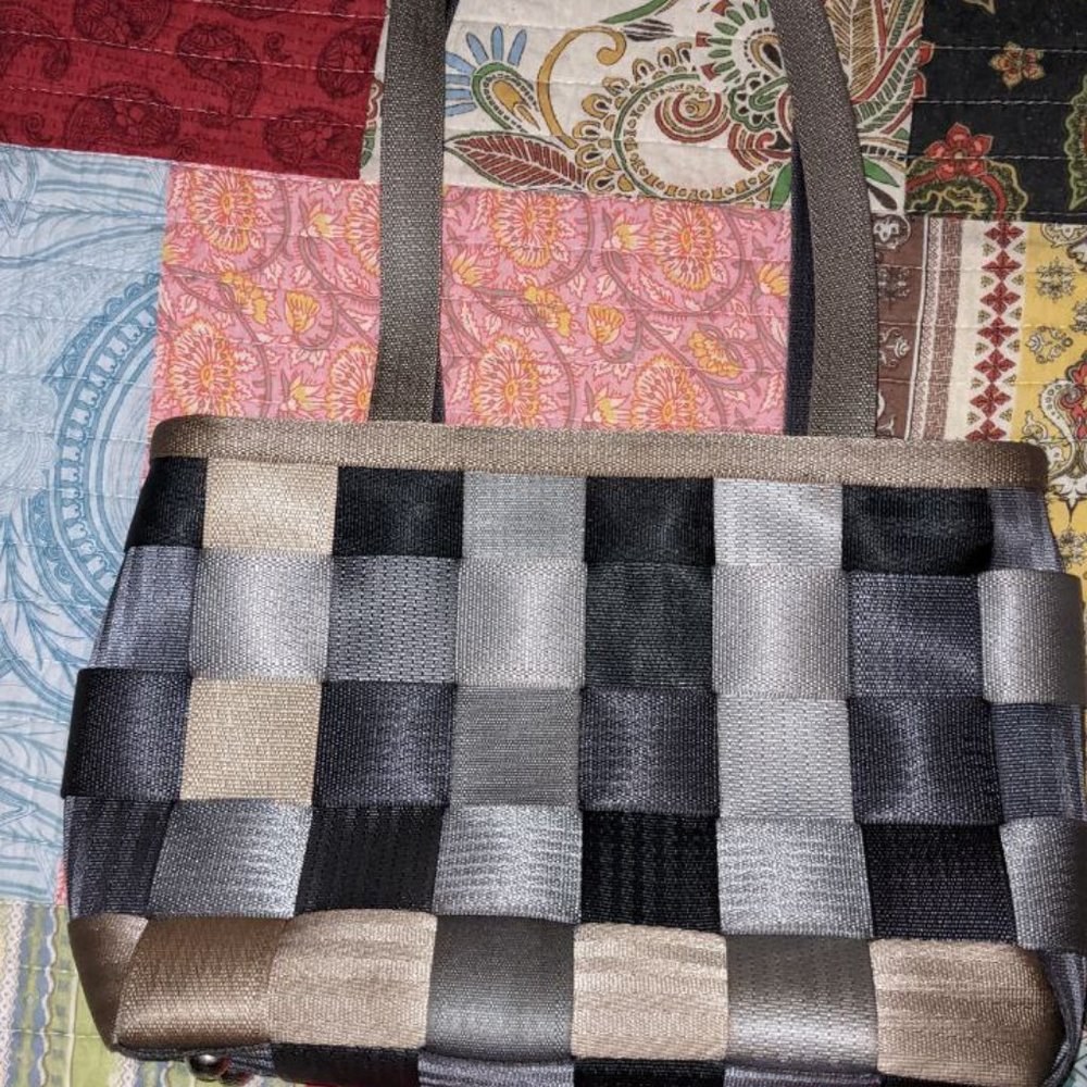 Vintage Harveys Treecycle Mini Messenger Seatbelt Bag -- Imperfect